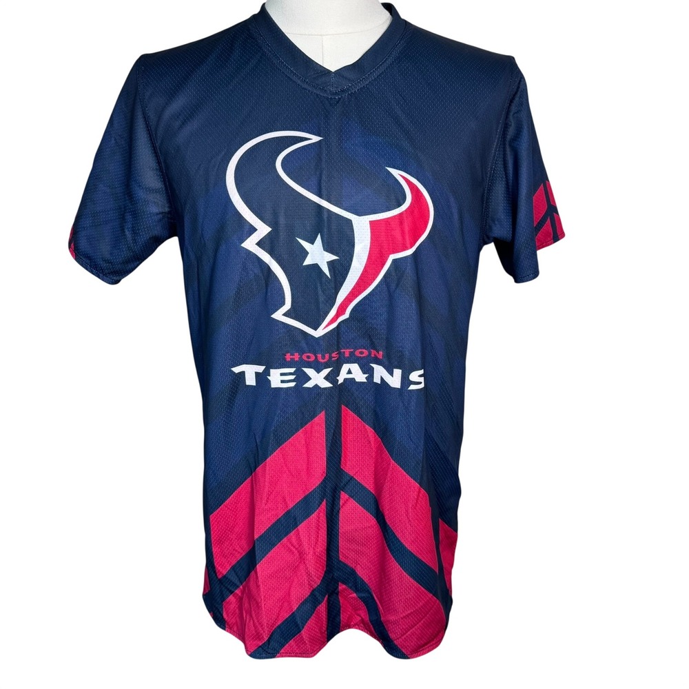 HOUSTON TEXANS‎ Men's Medium Official NFL Flag Play Football Reversable Jersey